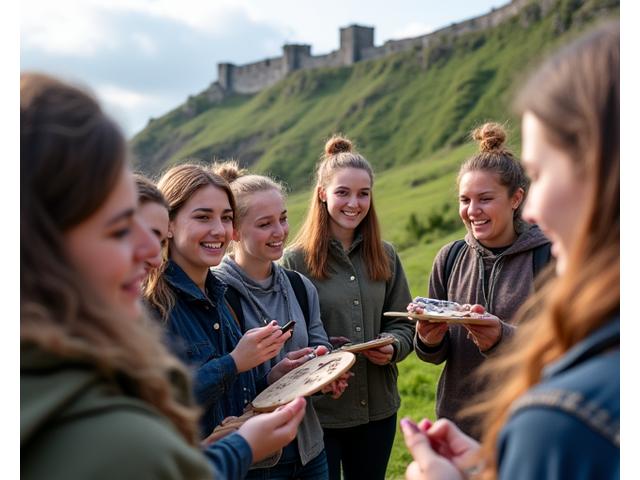 Students engaging in cultural learning activities in Ireland