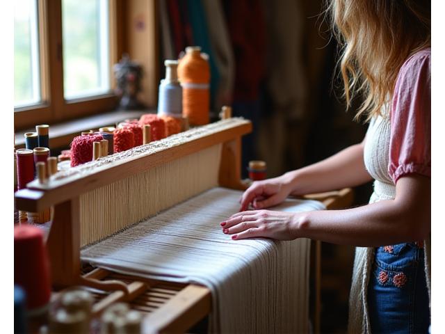 Traditional Irish weaving workshop with local artisan
